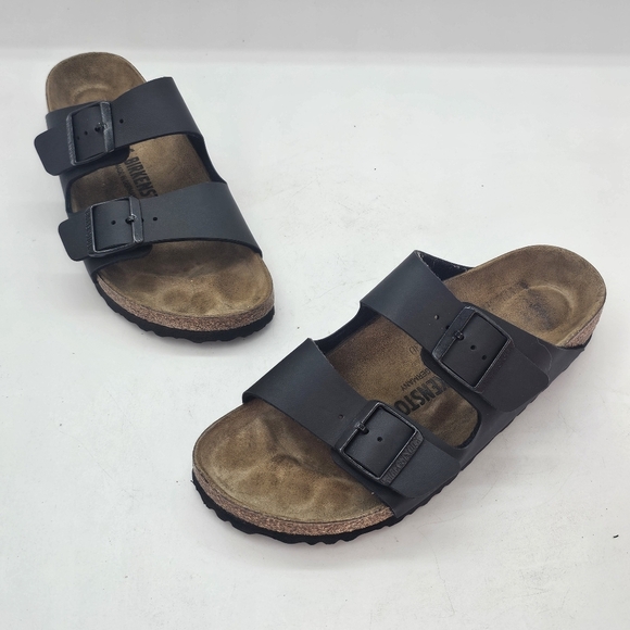 Birkenstock Arizona Black Cork Footbed Sandals Size 39 (US 8–8.5 Women) - Picture 7 of 9